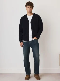 Ink Straight Fit Premium Crosshatch Denim Jeans
