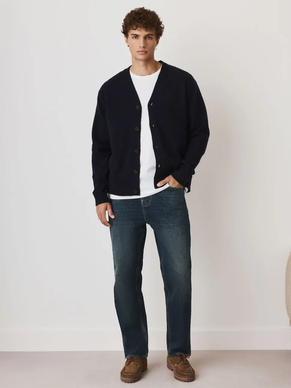 Ink Straight Fit Premium Crosshatch Denim Jeans