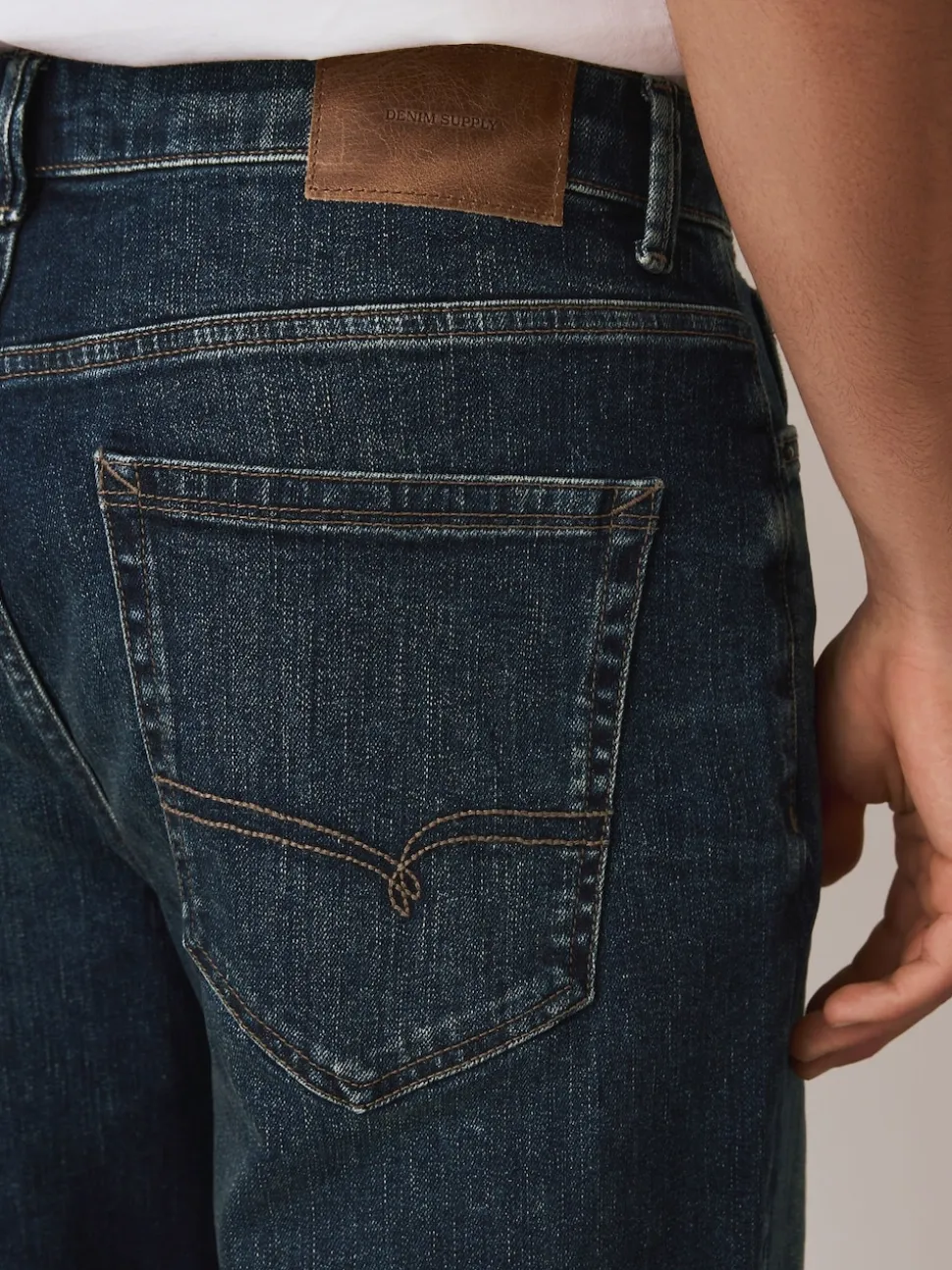 Ink Straight Fit Premium Crosshatch Denim Jeans