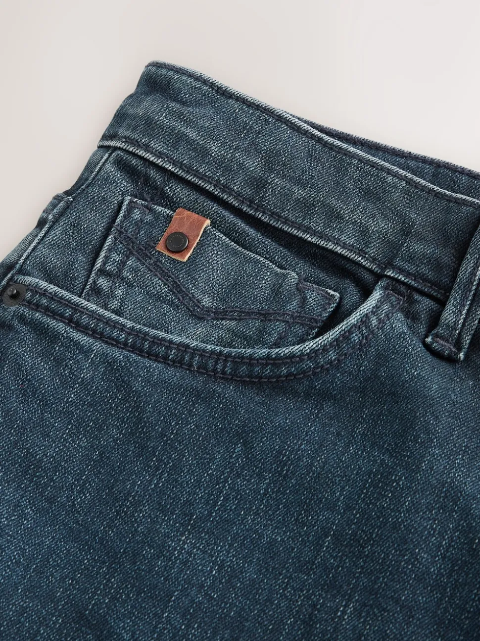 Ink Straight Fit Premium Crosshatch Denim Jeans