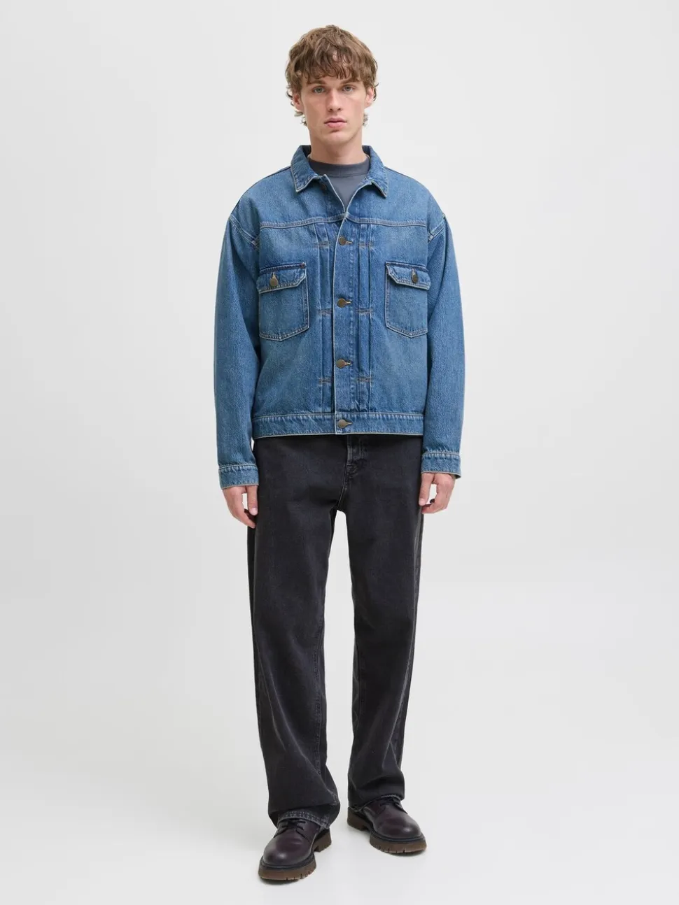 JACK & JONES Black Alex Baggy Fit Jeans