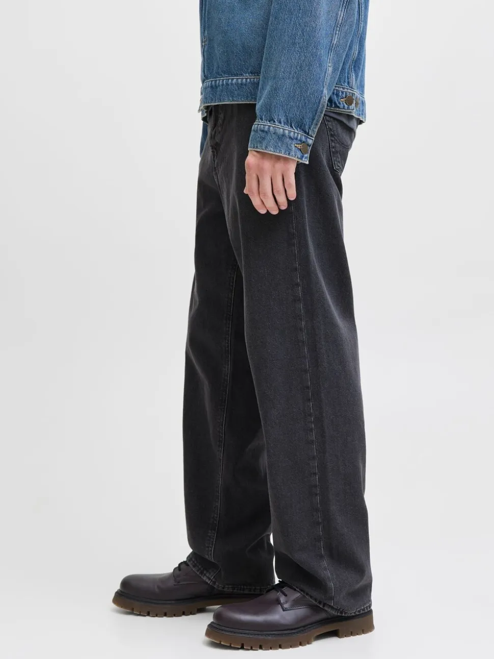 JACK & JONES Black Alex Baggy Fit Jeans