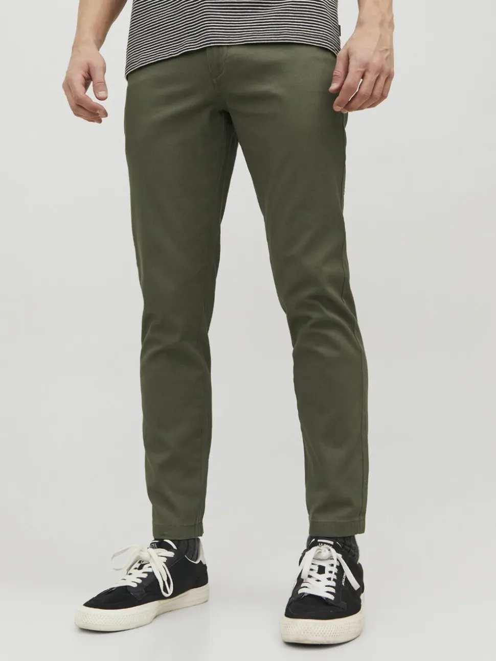 JACK & JONES Black Chino Trousers 2 Pack