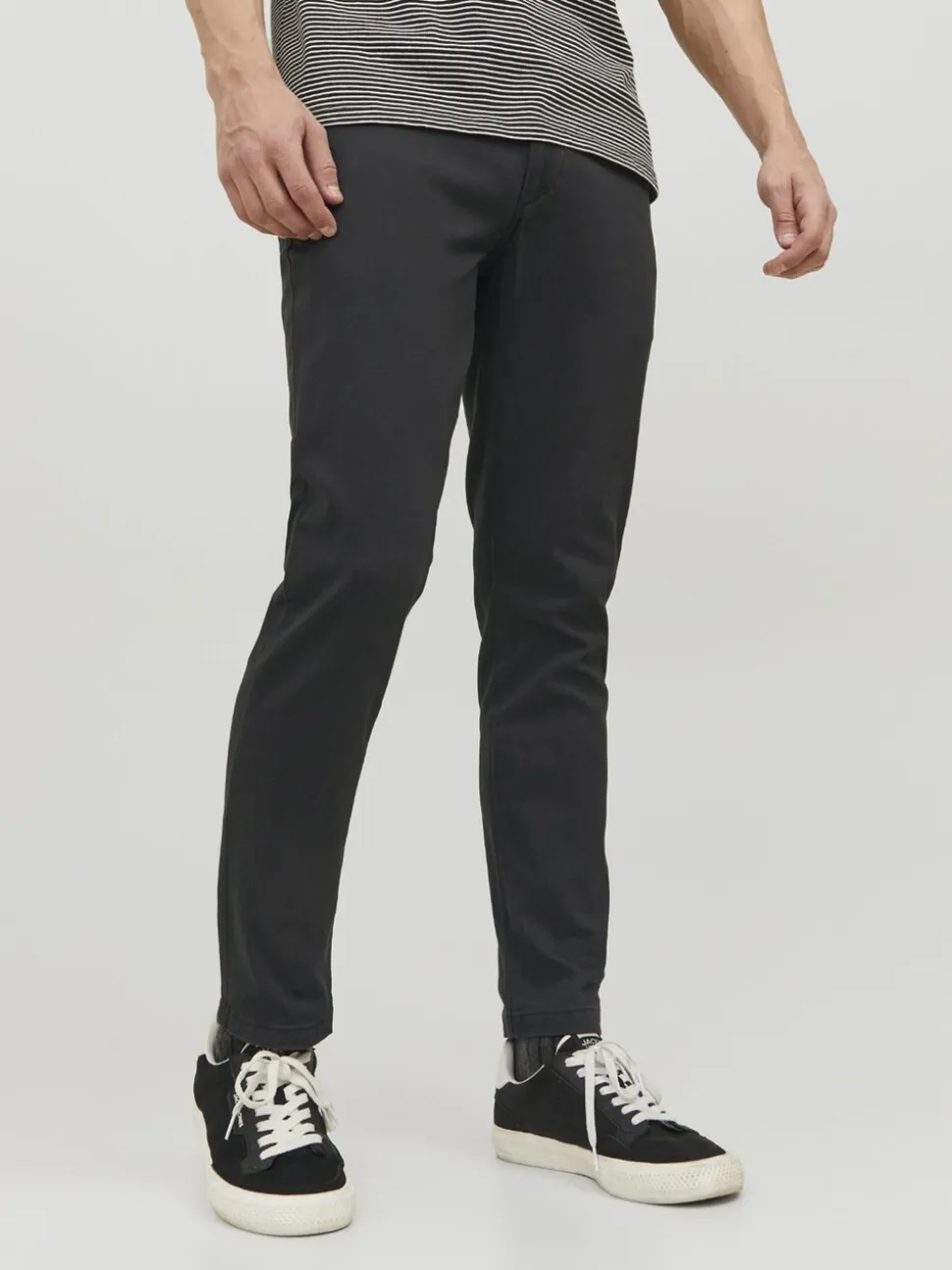 JACK & JONES Black Chino Trousers 2 Pack
