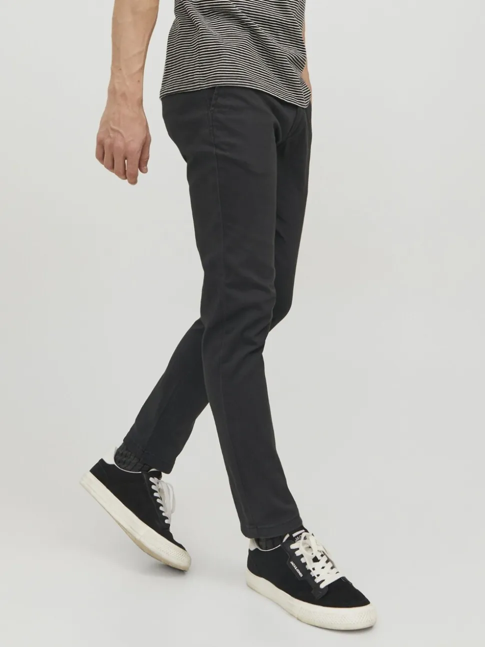 JACK & JONES Black Chino Trousers 2 Pack