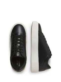 JACK & JONES Black Chunky Sole PU Trainers