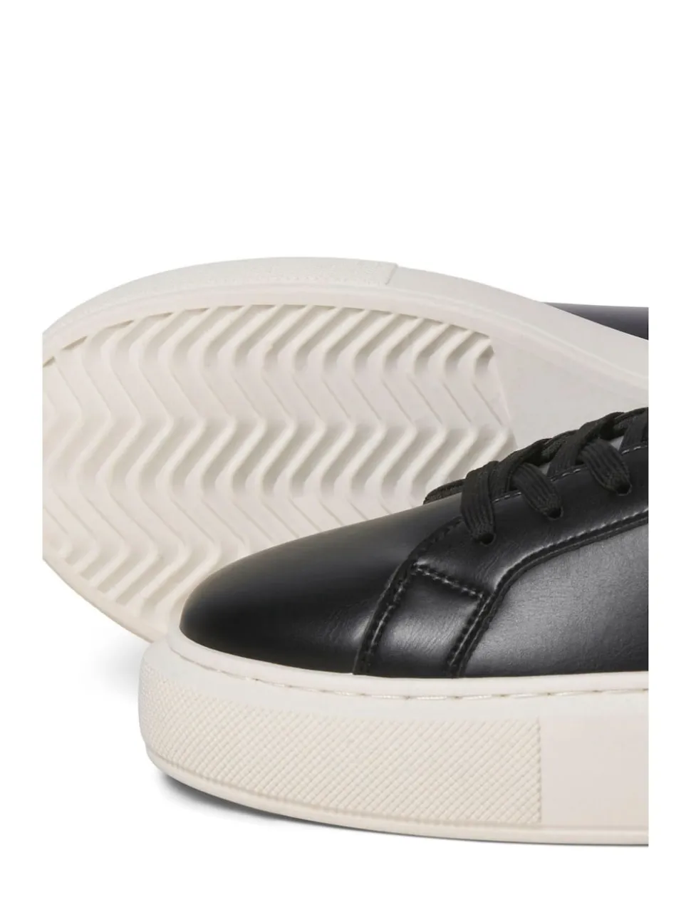 JACK & JONES Black Chunky Sole PU Trainers