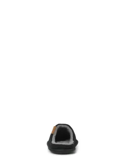 JACK & JONES Black Corduroy Mule Slippers