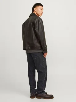 JACK & JONES Black Eddie Loose Fit Jeans