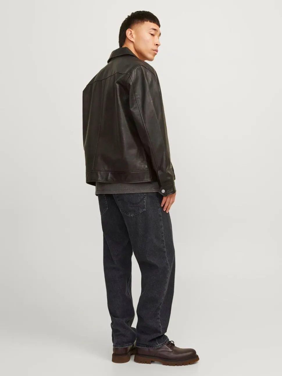 JACK & JONES Black Eddie Loose Fit Jeans