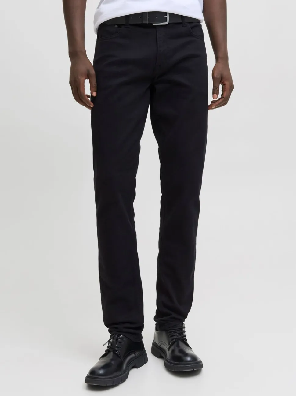 JACK & JONES Black Glenn Slim Fit 5 Pocket Chino Trousers