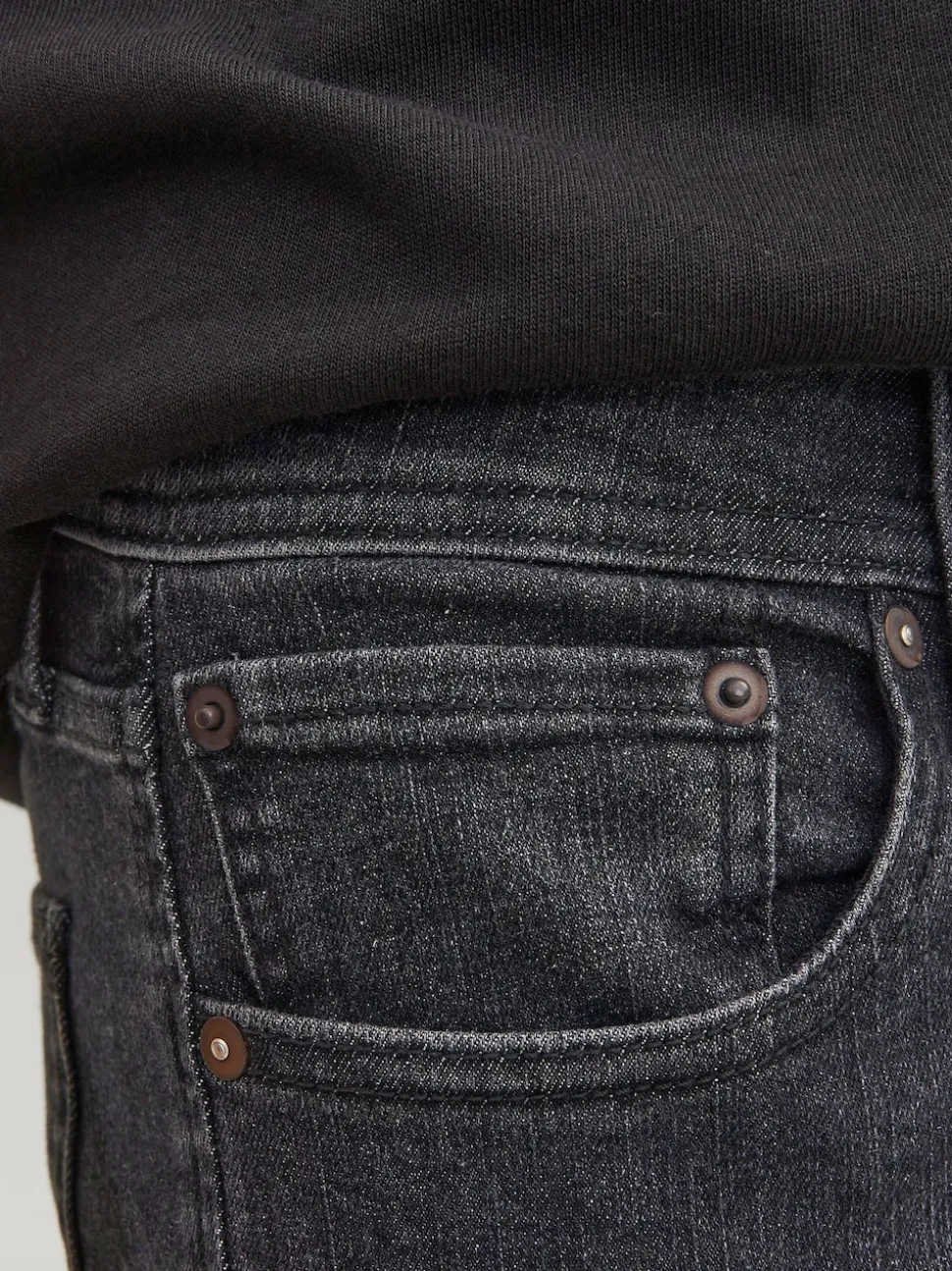 JACK & JONES Black Glenn Slim Fit Jeans