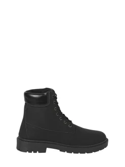 JACK & JONES Black Lace Up Ankle Boots