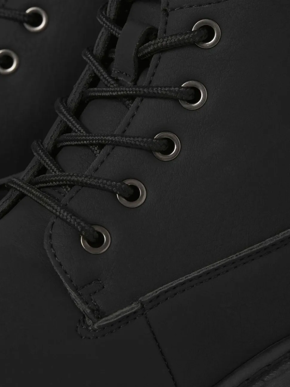 JACK & JONES Black Lace Up Ankle Boots