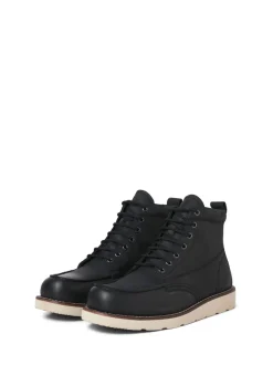 JACK & JONES Black Leather Boots