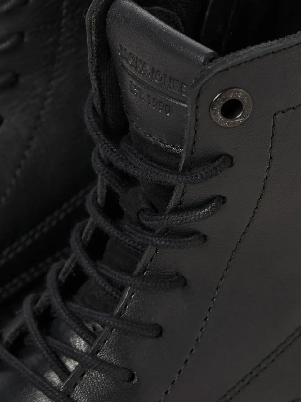 JACK & JONES Black Leather Boots