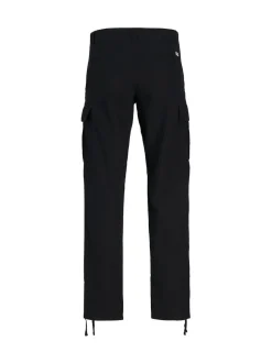 JACK & JONES Black Loose Fit Cargo Trousers