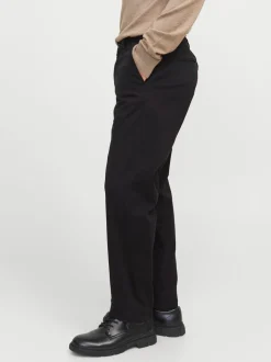 JACK & JONES Black Relaxed Fit Chino Trousers