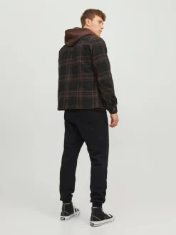 JACK & JONES Black Slim Fit Sweat Joggers