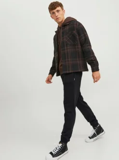 JACK & JONES Black Slim Fit Sweat Joggers