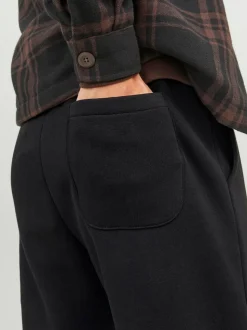 JACK & JONES Black Slim Fit Sweat Joggers