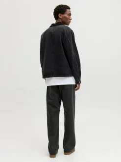 JACK & JONES Black Ted Loose Straight Fit Jeans