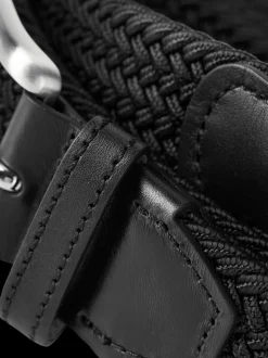 JACK & JONES Black Woven Belt