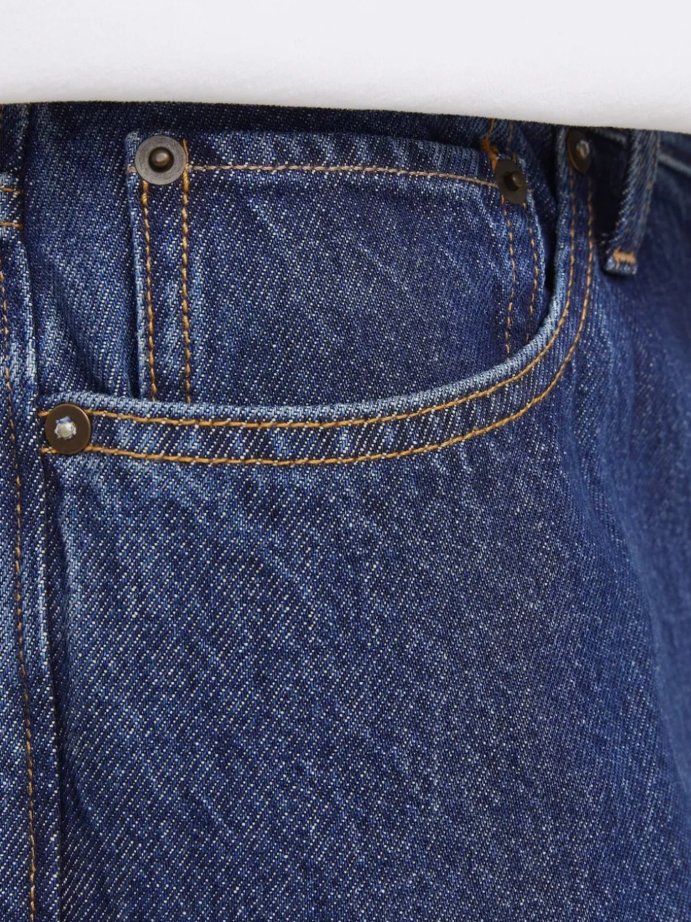 JACK & JONES Blue Alex Baggy Fit Jeans