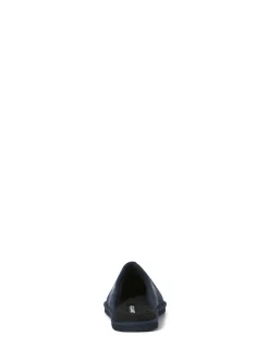 JACK & JONES Blue Check Fleece Lined Mule Slippers