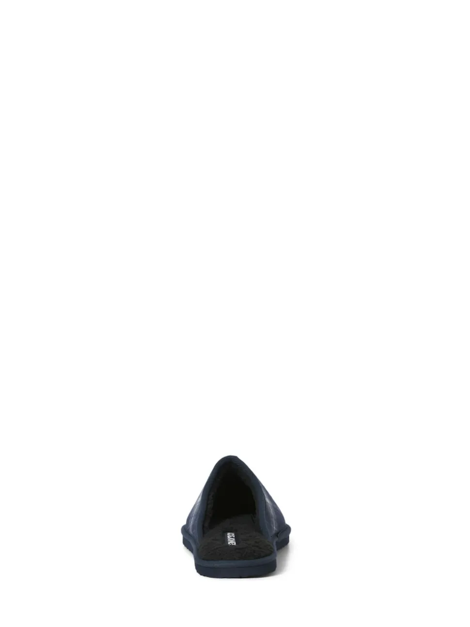 JACK & JONES Blue Check Fleece Lined Mule Slippers
