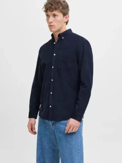 JACK & JONES Blue Cord Shirt