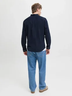 JACK & JONES Blue Cord Shirt