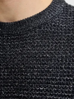 JACK & JONES Blue Knit Crew Neck Jumper