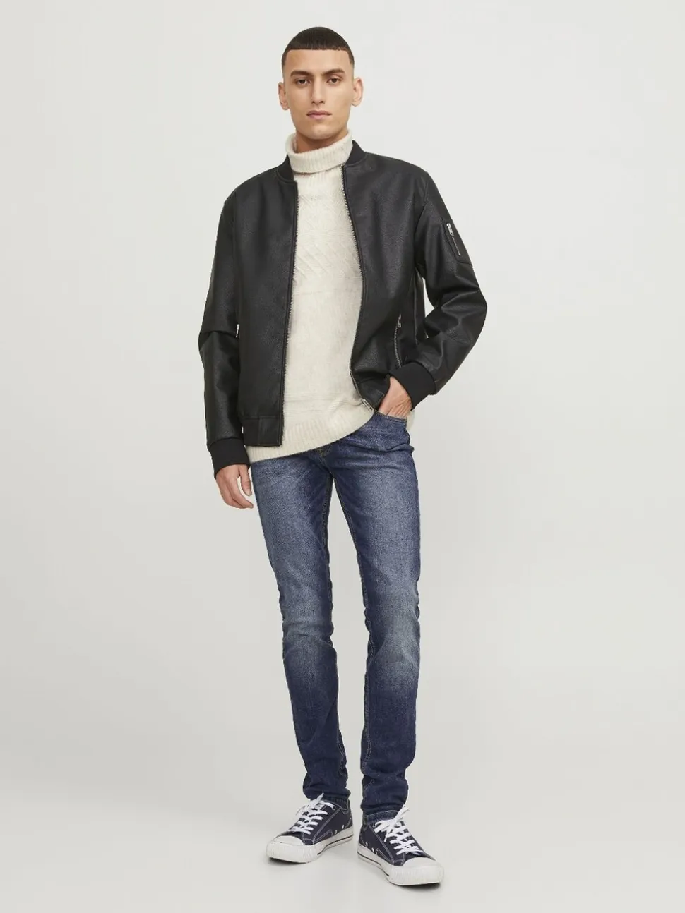 JACK & JONES Blue Liam Skinny Fit Jeans