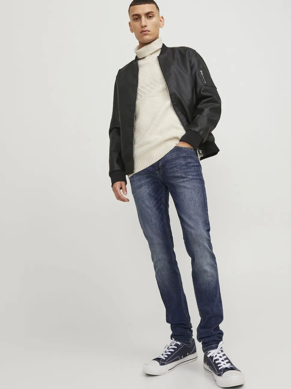 JACK & JONES Blue Liam Skinny Fit Jeans