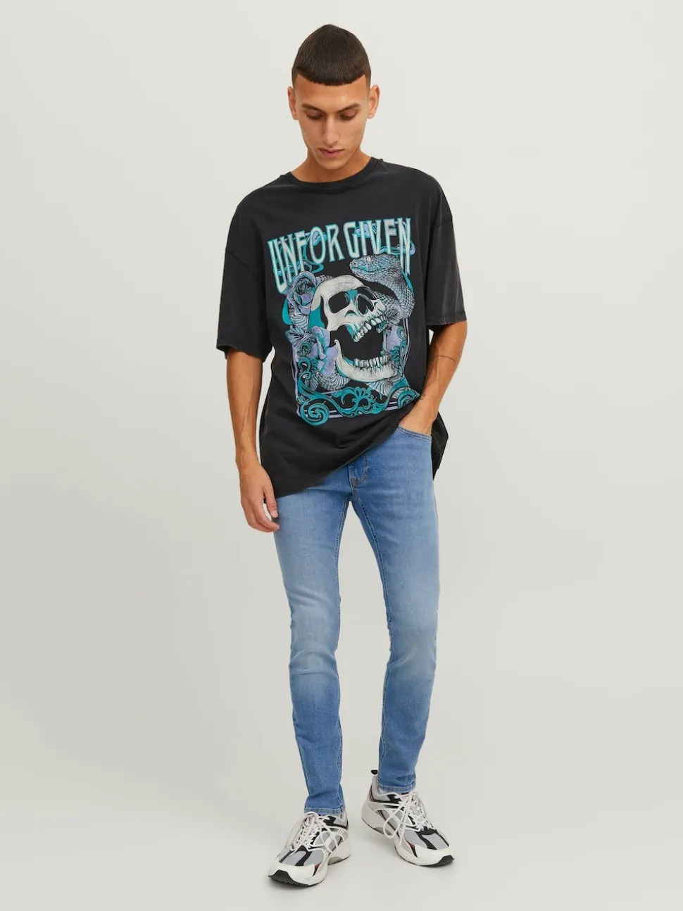 JACK & JONES Blue Liam Skinny Fit Jeans