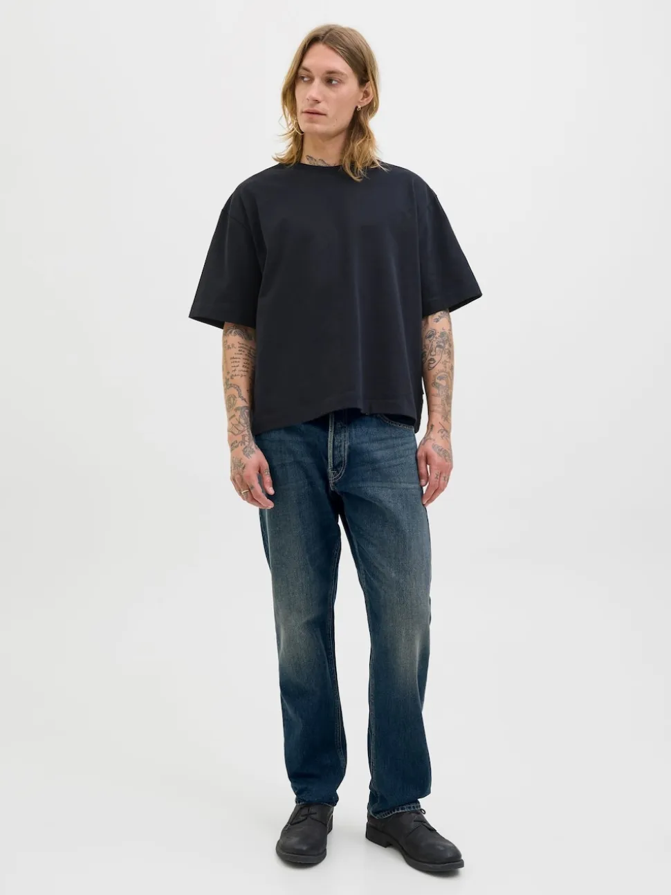 JACK & JONES Blue Relaxed Fit Chris Jeans