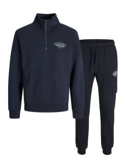 JACK & JONES Blue Sweatshirt and Jogger Coord Set