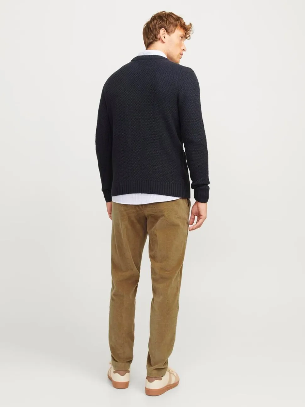 JACK & JONES Brown Corduroy Chino Trousers