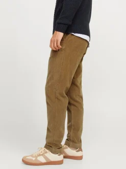 JACK & JONES Brown Corduroy Chino Trousers
