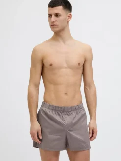 JACK & JONES Brown Cotton Boxers 3 Pack