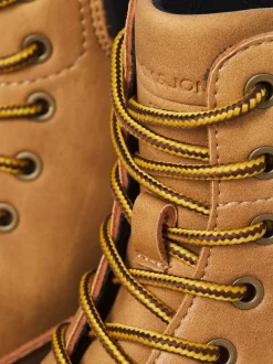 JACK & JONES Brown Lace Up Ankle Boots