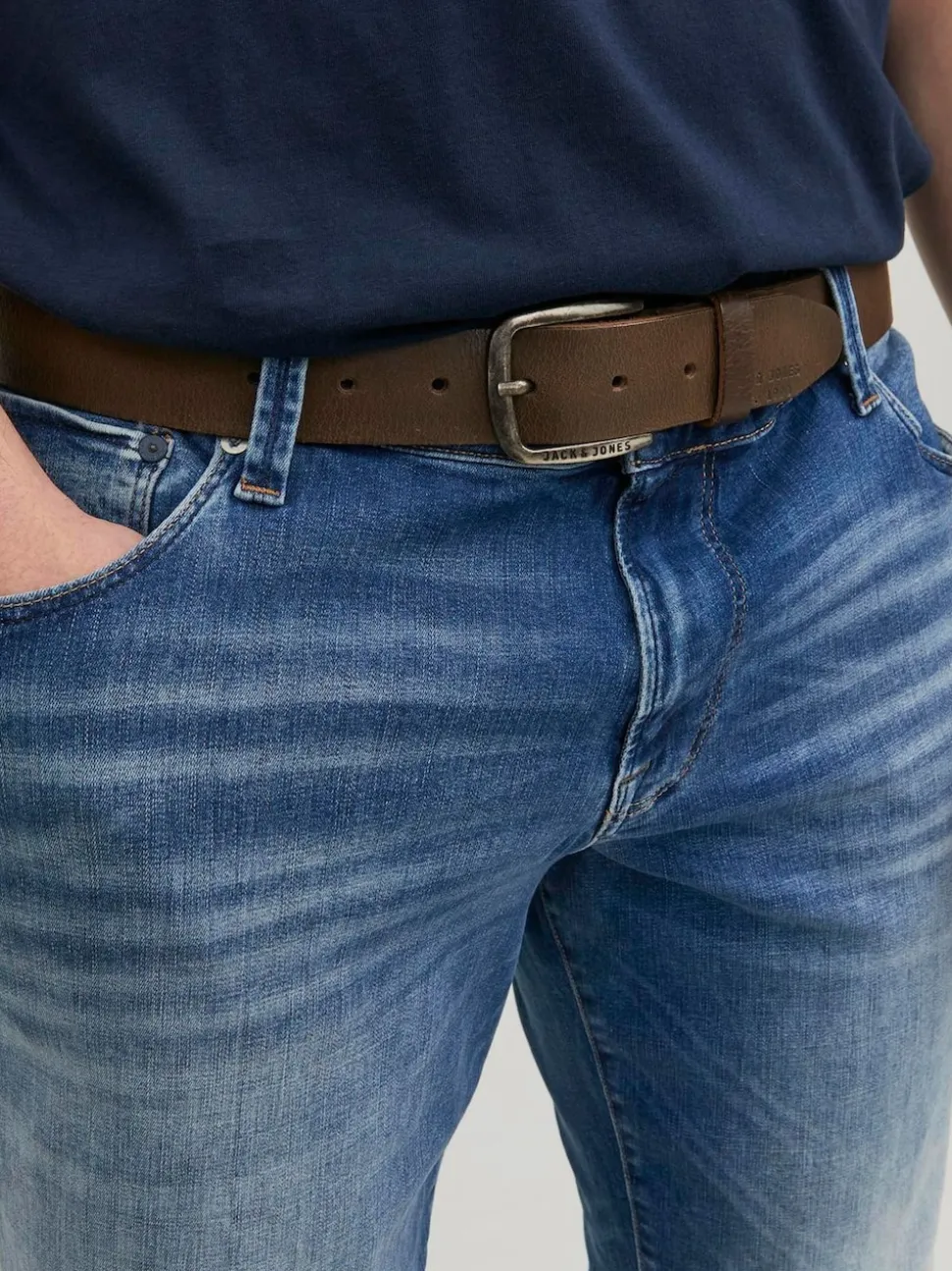 JACK & JONES Brown Leather Belt