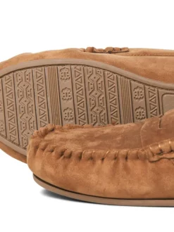 JACK & JONES Brown Moccasin Slippers