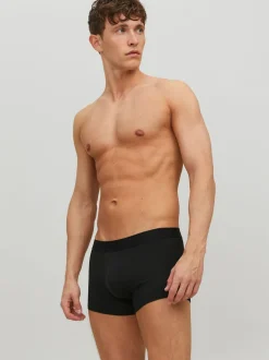 JACK & JONES Dark Black Logo 100% Cotton Boxers 3 Pack
