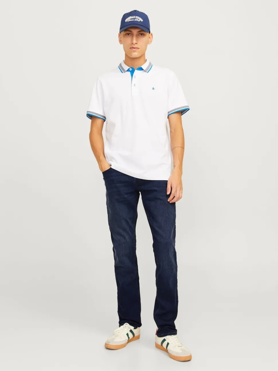 JACK & JONES Dark Blue Glenn Slim Fit Jeans