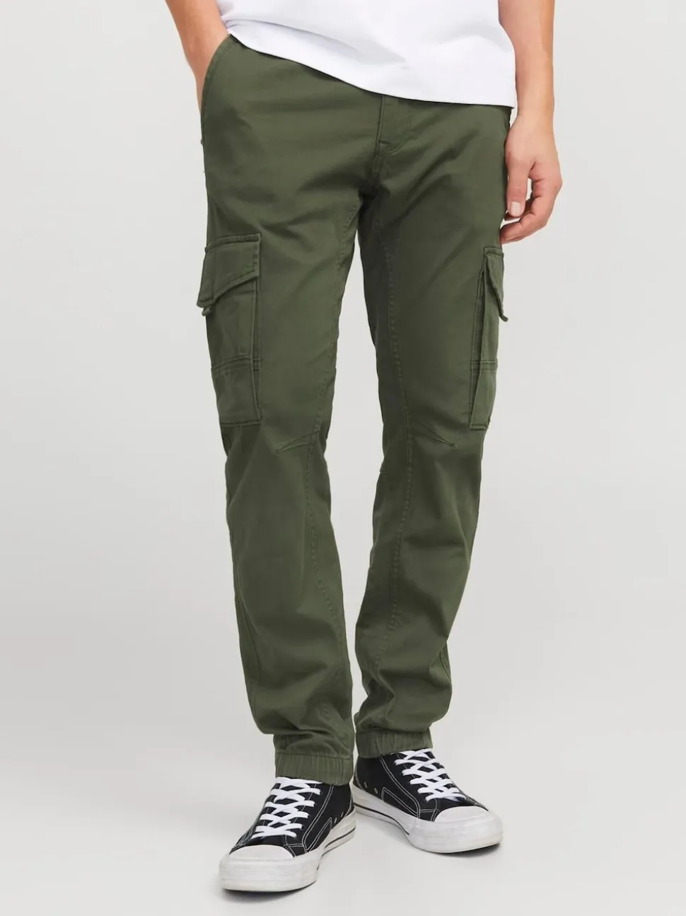 JACK & JONES Green Cargo Trouser