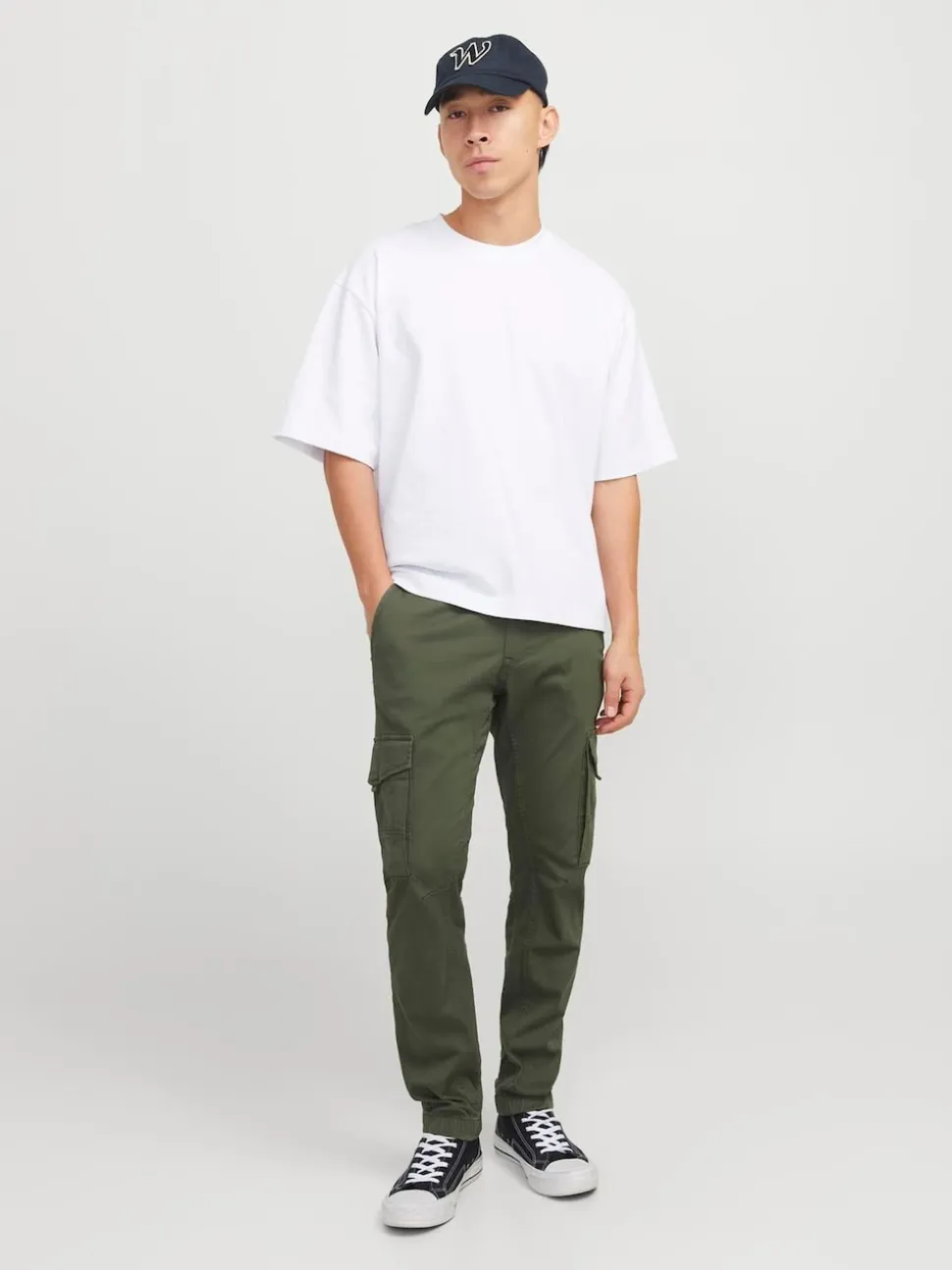 JACK & JONES Green Cargo Trouser