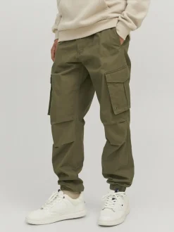 JACK & JONES Green Relaxed Fit Cargo Trousers