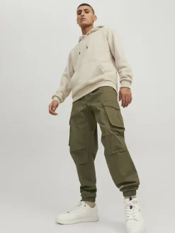 JACK & JONES Green Relaxed Fit Cargo Trousers